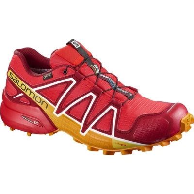 Red Salomon SPEEDCROSS 4 GTX Men's Trail Running Shoes | AE-413FGMQ