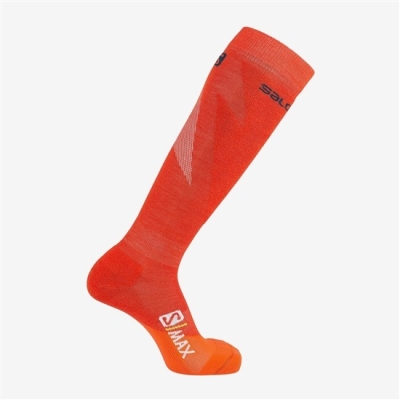 Red Salomon S MAX M Men's Socks | AE-231JRHB