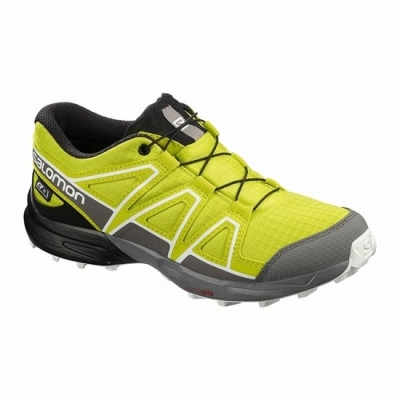 Rose / Black Salomon SPEEDCROSS CLIMASALOMON WATERPROOF Kids' Trail Running Shoes | AE-753OJCK