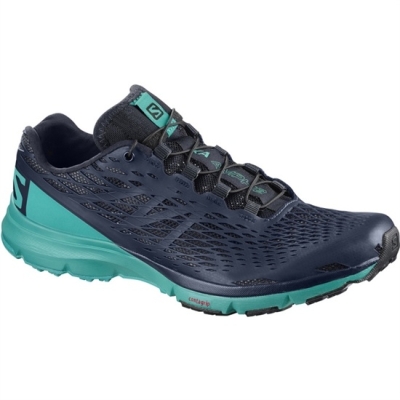 Turquoise / Navy Salomon XA AMPHIB W Women's Running Shoes | AE-251EGTS