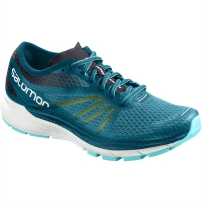 Turquoise Salomon SONIC RA PRO W Women's Running Shoes | AE-034BXMO