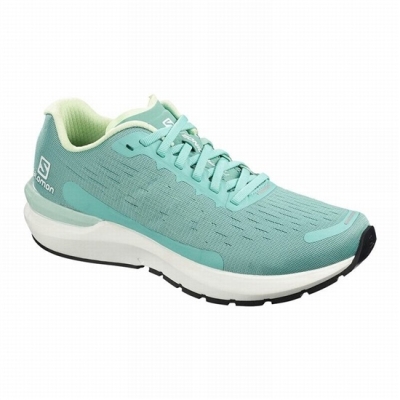 Turquoise / White Salomon SONIC 3 BALANCE W Women's Running Shoes | AE-560PZDQ