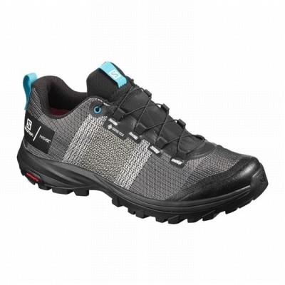 White / Black Salomon OUT GTX W/PRO Women's Hiking Shoes | AE-278GUYV