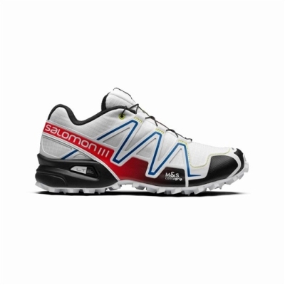 White / Black Salomon SPEEDCROSS 3 RACING Women's Trail Running Shoes | AE-594BDYE