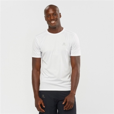 White Salomon AGILE Men's Tops | AE-624ZWML