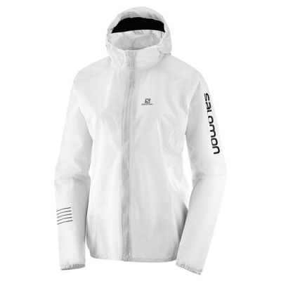 White Salomon LIGHTNING RACE WP JKT W Women's Jackets | AE-845ILMO