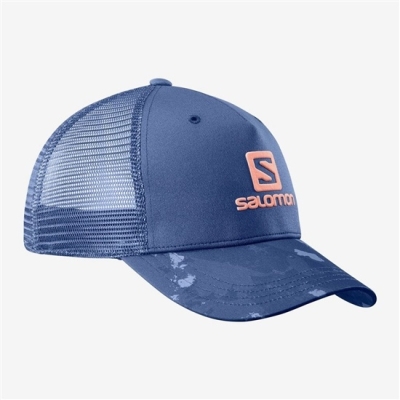 White Salomon MANTRA LOGO Women's Caps | AE-451GOZB