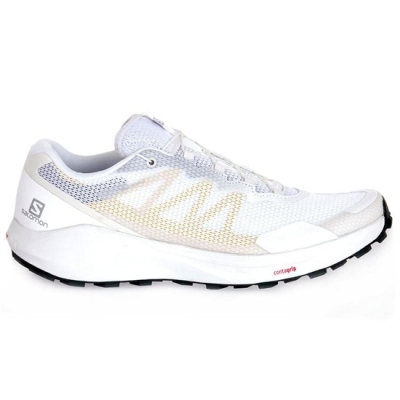 White Salomon SENSE RIDE 3 Men's Road Running Shoes | AE-836XRIL