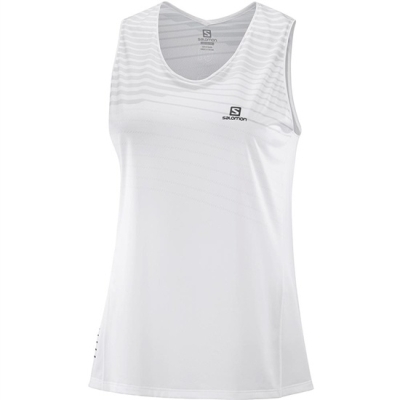 White Salomon SENSE W Women's T Shirts | AE-193QXDP