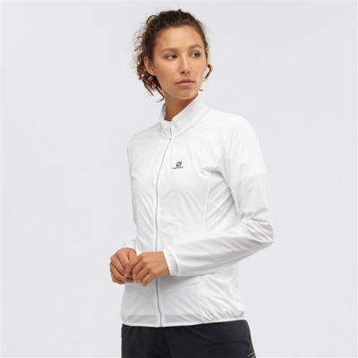 White Salomon SENSE Women's Jackets | AE-486JMBK