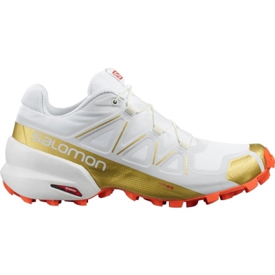 White Salomon SPEEDCROSS 5 GTS W Women's Trail Running Shoes | AE-405QZUS