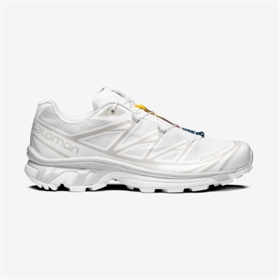 White Salomon XT-6 Men's Sneakers | AE-670CEUM