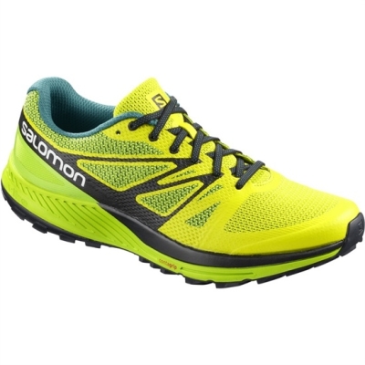 Yellow / Green Salomon SENSE ESE Men's Trail Running Shoes | AE-958YLFX