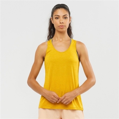 Yellow Salomon AGILE W Women's Tank | AE-124SAYN