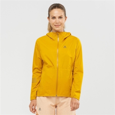 Yellow Salomon BONATTI WATERPROOF Women's Jackets | AE-685ZGEB