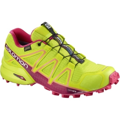 Yellow Salomon SPEEDCROSS 4 GTX W Women's Trail Running Shoes | AE-124ZWYM